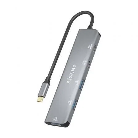 Aisens Hub USB 3.2 Gen1 5G USB-C Gris A109-0857